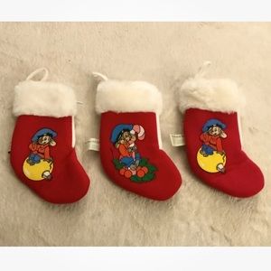 American Tail Mini Christmas Stockings Fievel Mousekewitz McDonald’s 1986